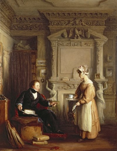 Sanat koleksiyoncusu John Sheepschanks ve bir hizmetçi by William Mulready