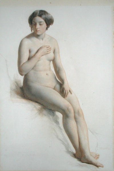 Bir Kızın Çıplak Çalışması by William Mulready