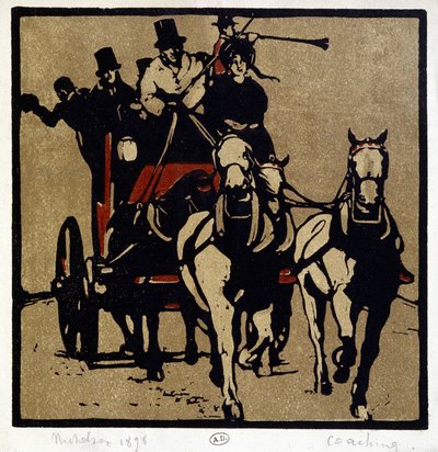 Bir araba ya da titizlik: “” Koçluk”” - William Nicholson (1872-1949) by William Nicholson