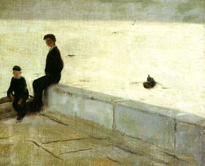 Çocuklar bir iskelede by William Nicholson