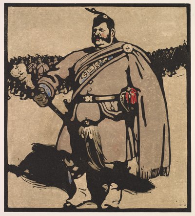 Londra Türleri: Davul-Binbaşı by William Nicholson