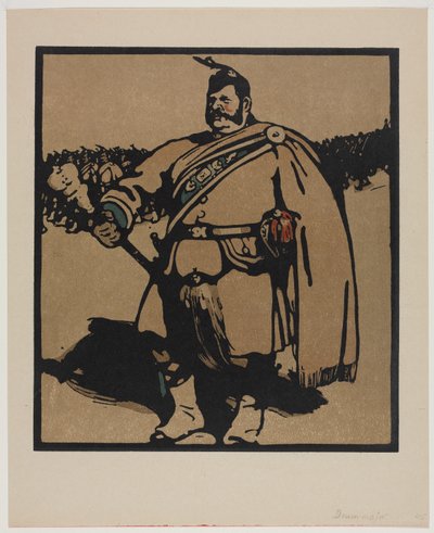 Londra Türleri: Davul Binbaşı by William Nicholson