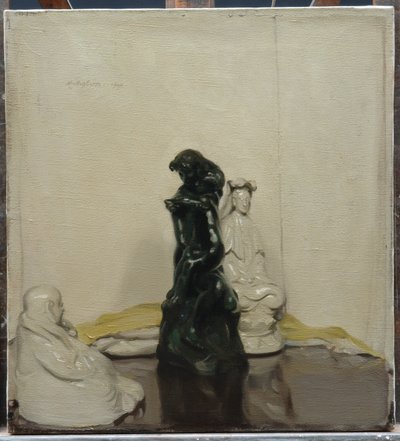 Heykelcikler ve Rodin Bronz by William Nicholson