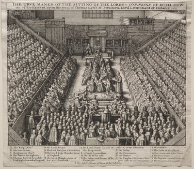 Westminster Hall, İç, Strafford Kontu