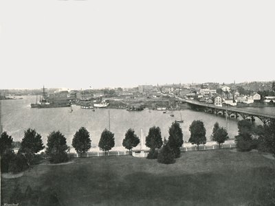 Hükümet Binalarından Görünüm, Victoria, Kanada, 1895. by William Notman and Son