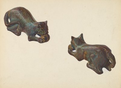 Kedi ve Top Madeni Para Bankası, c. 1939. by William O. Fletcher