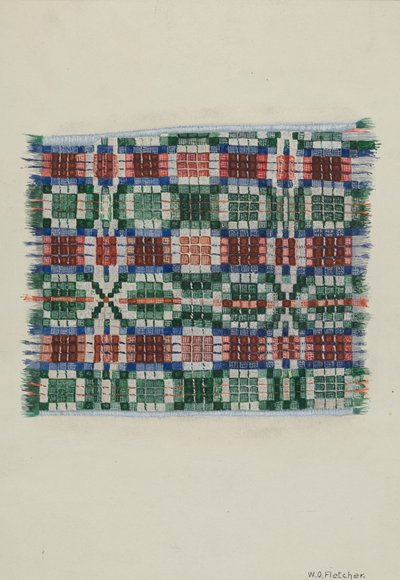El Dokuması Örtü, c. 1937. by William O. Fletcher