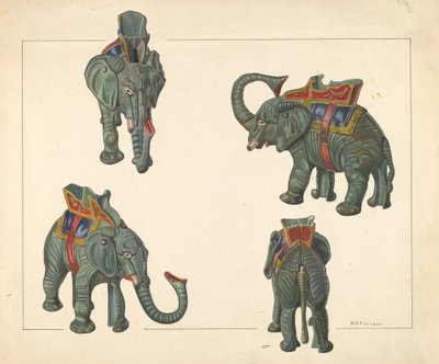 Oyuncak Bankası: Fil, c. 1938. by William O. Fletcher