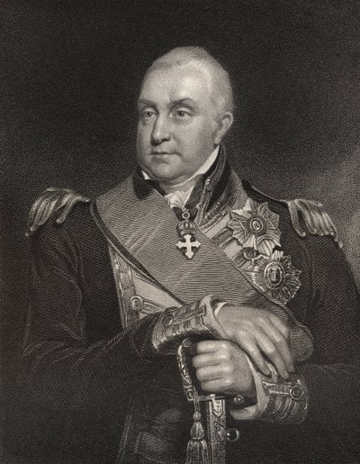 Admiral Edward Pellew, engraved by William Holly (1807-71) from 
