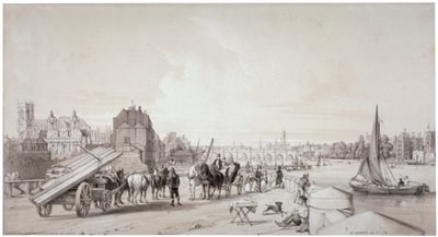 Millbank, Westminster, Londra, 1841 by William Parrott