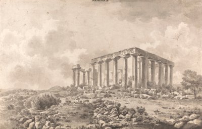 Aegina'daki Jüpiter Panhellenios Tapınağı by William Pars