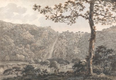 Powerscourt, Co.'daki Şelaleler Wicklow, İrlanda by William Pars