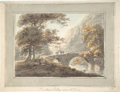 Tavy, 1780-1830 üzerine Denham Köprüsü. by William Payne