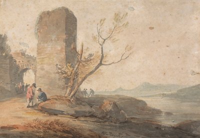 Yıkık Kemerin Yanındaki Figürler by William Payne