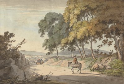 Seven Trees, Exeter Road'dan alınan Plymouth manzarası by William Payne