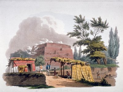 Sloane Street yakınlarındaki tuğla fırın, Chelsea, Londra, 1812 by William Pickett
