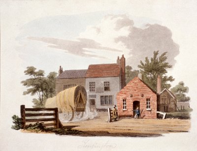 Kensington Turnpike, Londra, c1810 by William Pickett