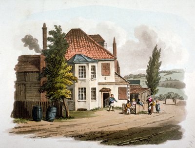 The Farthing Pie House Inn, St Marylebone New Road, Londra, c1810 by William Pickett