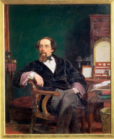 Charles Dickens, İngiliz romancı, 19. yüzyıl by William Powell Frith