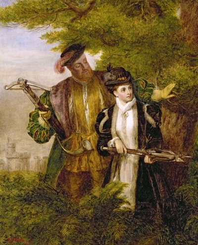 Kral Henry ve Anne Boleyn Geyik Windsor Ormanı