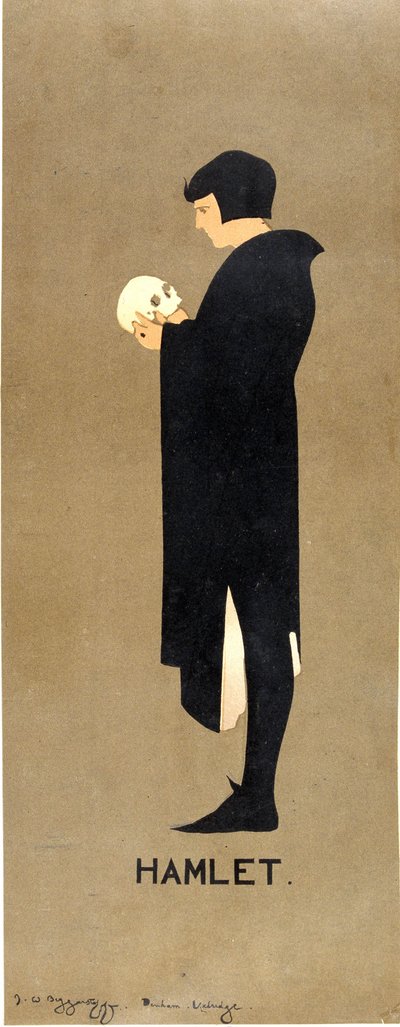 William Shakespeare'in “Hamlet” posteri - Dilenciler (Sir William Nicholson (1872-1949) ve James Pryde (1866-1941), 19. yüzyıl sonu by William & Pryde James (1866 1941) Nicholson