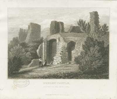 Dudley Kalesi - Kale: gravür, nd [c1831] (baskı) by William Radclyffe