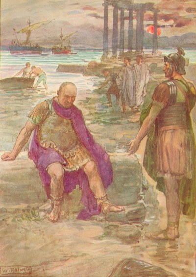 Gaius Marius, Kartaca kalıntıları arasında sürgünde oturuyor, c1912 1912 by William Rainey