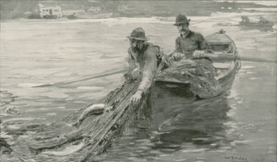 Britanya Kolumbiyası, Fraser Nehri Üzerinde Ağ Somonu by William Rainey