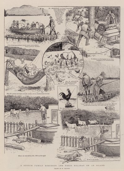 Bir İskoç Ailesi Robinson ve Adadaki Tatilleri by William Ralston