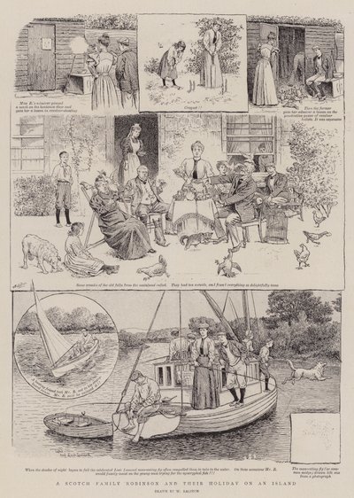 Bir İskoç Ailesi Robinson ve Adadaki Tatilleri by William Ralston