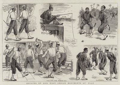 Batı Hint Alaylarımızdan Zouaves Oyunda by William Ralston