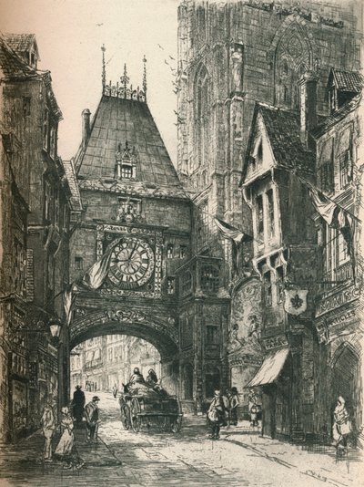 Büyük Saat, Rouen, 19. yüzyıl. 1925 by William Renison