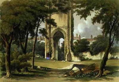 Grey Friars, Richmond, George Hawkins (1819-52) tarafından oyulmuş 