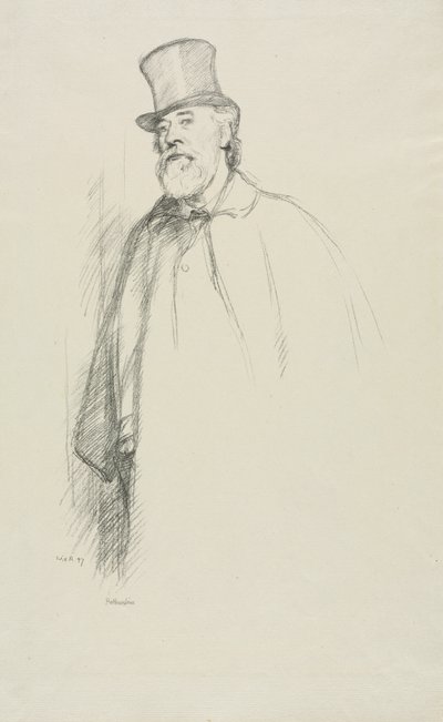 Alphonse Legros, 1897. by William Rothenstein
