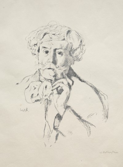 Edmond de Goncourt, 1897. by William Rothenstein