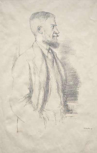 George Bernard Shaw, 1897. by William Rothenstein