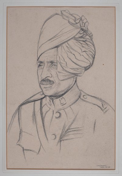 Hintli Süvari Adamı by William Rothenstein