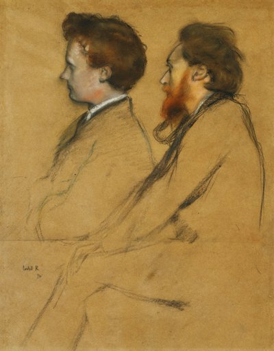 Bay Charles Ricketts ve Bay Charles Hazlewood Shannon by William Rothenstein