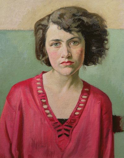 Pembe Bir Kızın Portresi by William Rothenstein