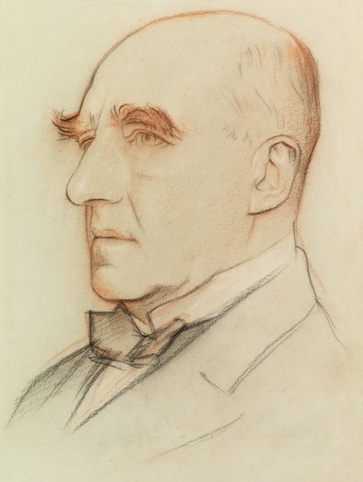 Sir Arthur Pinero, Oyun Yazarı (renkli tebeşirler) by William Rothenstein
