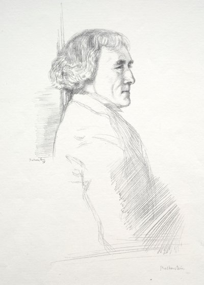 Sir Henry Irving, 1898. by William Rothenstein