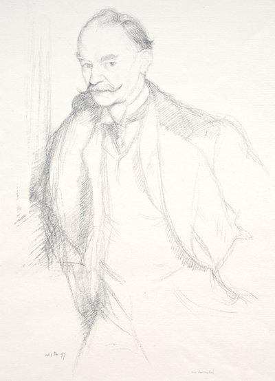 Thomas Hardy, 1897. by William Rothenstein