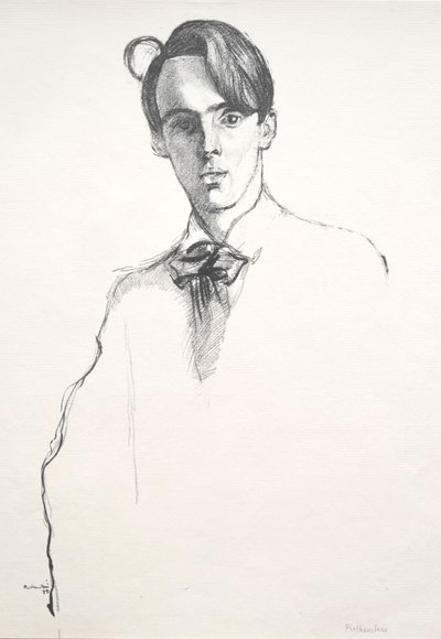 William Butler Yeats, 1898. by William Rothenstein