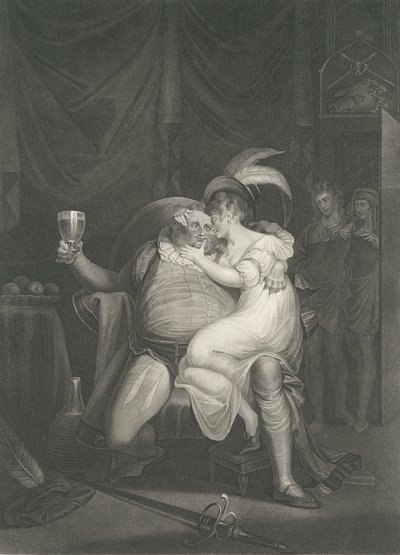 Doll Tearsheet, Falstaff, Henry ve Poins Shakespeare, Kin..., ilk kez 1795