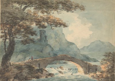Köprüde İki Adam by William Sawrey Gilpin