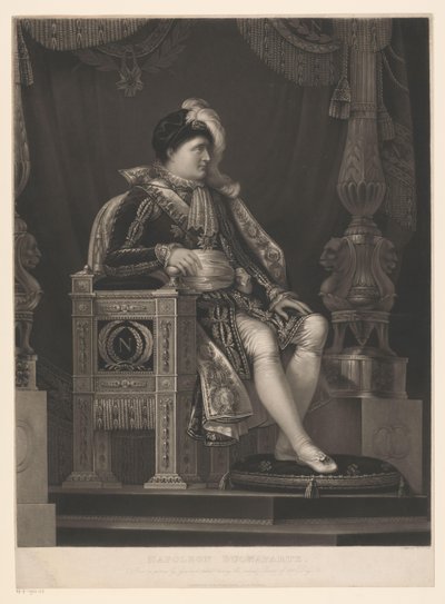 Portret van Napolyon Bonapart Napolyon Buonaparte (nesne üzerindeki başlık) by William Say