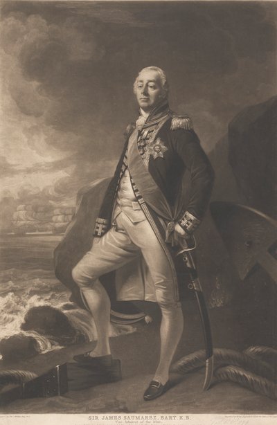 Sir James Saumarez, 1. Baron de Saumarez by William Say