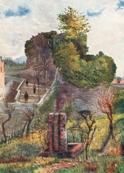 Eski Tabya, Sarzana (renkli taş baskı) by William Scott