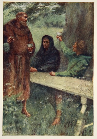 Robin Hood ve Kara Keşiş, M.I. Ebbut, 1910 by William Sewell