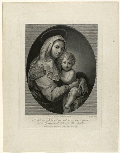 madonna ve çocuk by William Sharp
